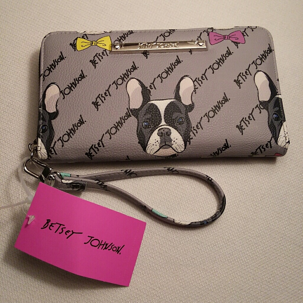 Betsy Johnson frenchie wallet
